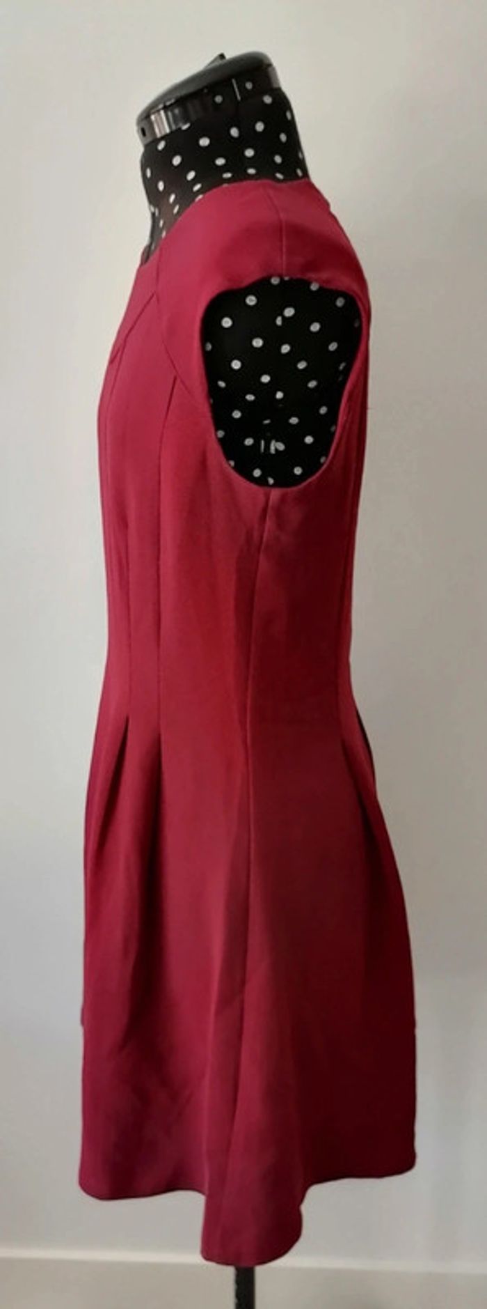 Robe rouge bordeaux unie Taille 38 Comptoir des cotonniers - photo numéro 6