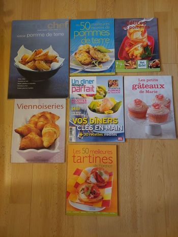 Lot livres de recettes de cuisine salées et sucrées  BE  👩‍🍳
