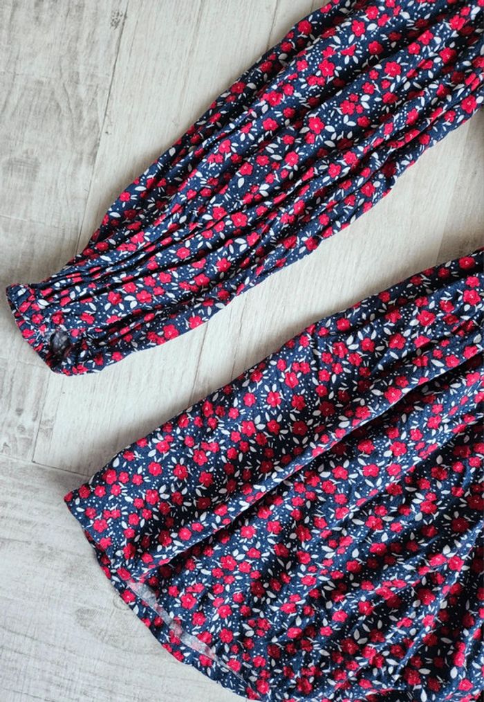 Robe manches longues fleuries 10 ans - photo numéro 4