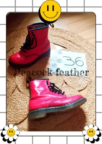 Bottines dr Martens rouges 36