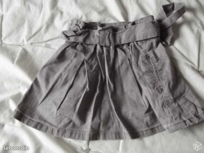 Jupe fille gris clair, Kidkanaï, taille 3 ans - photo numéro 3