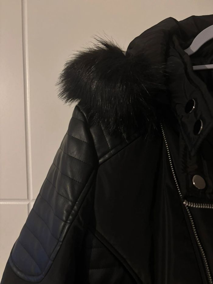 Doudoune noire bi-matière - taille 50 - photo numéro 7