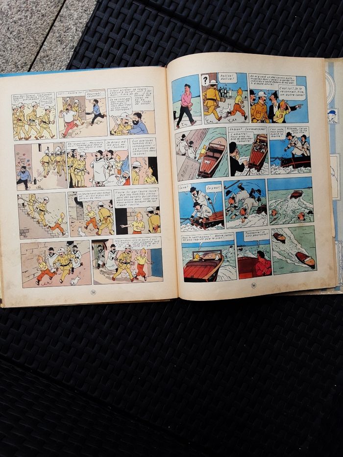 Bd herge les aventures de tintin le crabe aux pinces d or édition de 1959 - photo numéro 8