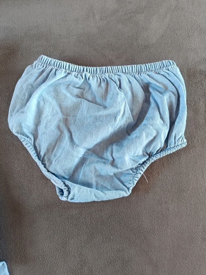 Robe été style jeans + boomer assorti Fille 9 mois Kiabi 100% coton - photo numéro 10