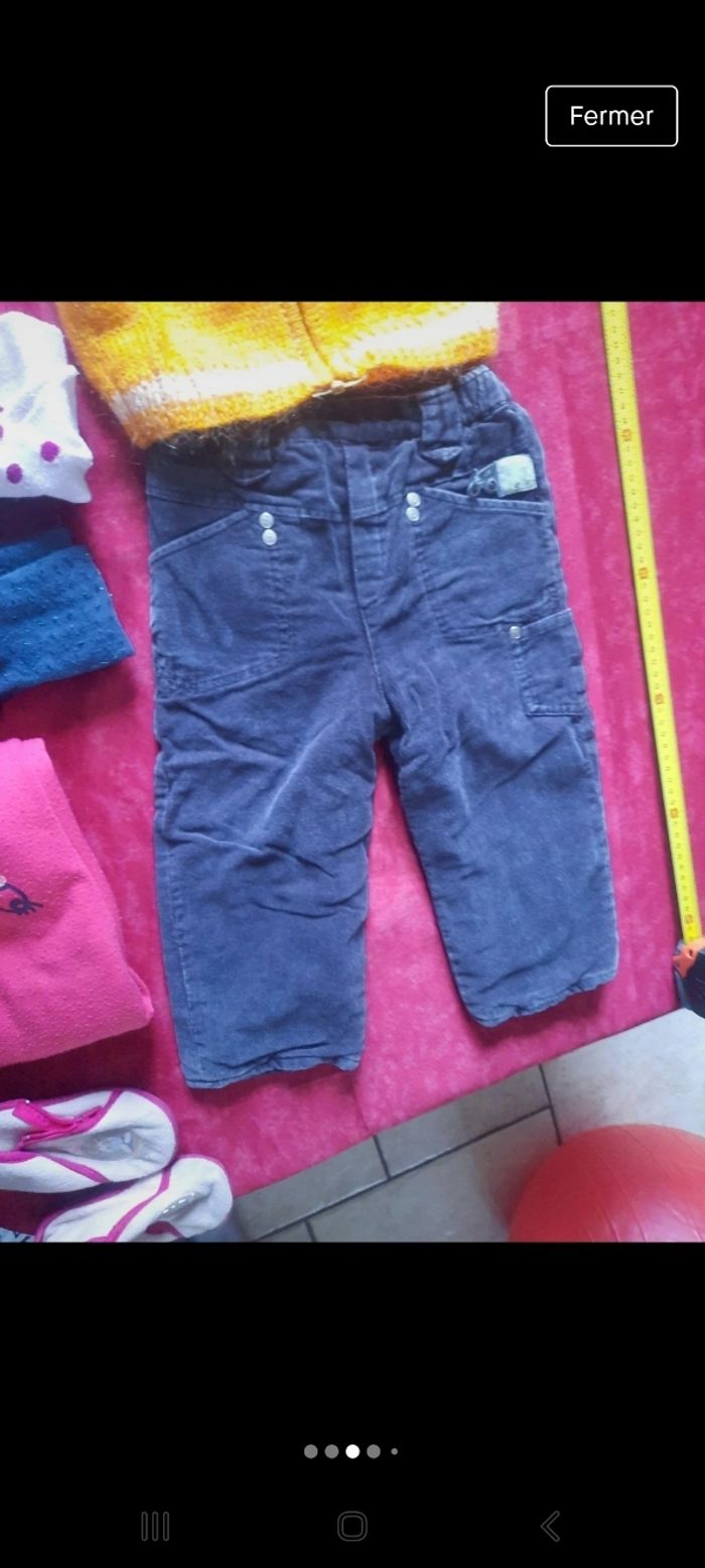 Lot vêtements 3ans pull pantalon chaussons collant - photo numéro 3