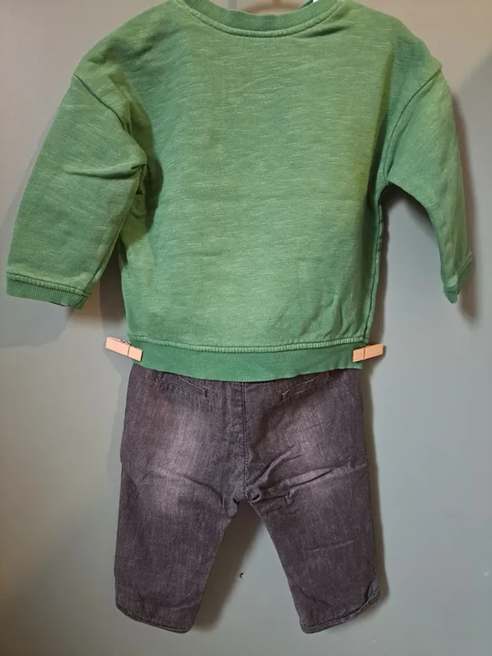 Ensemble 2 pièces - H&M - 9 mois - photo numéro 2
