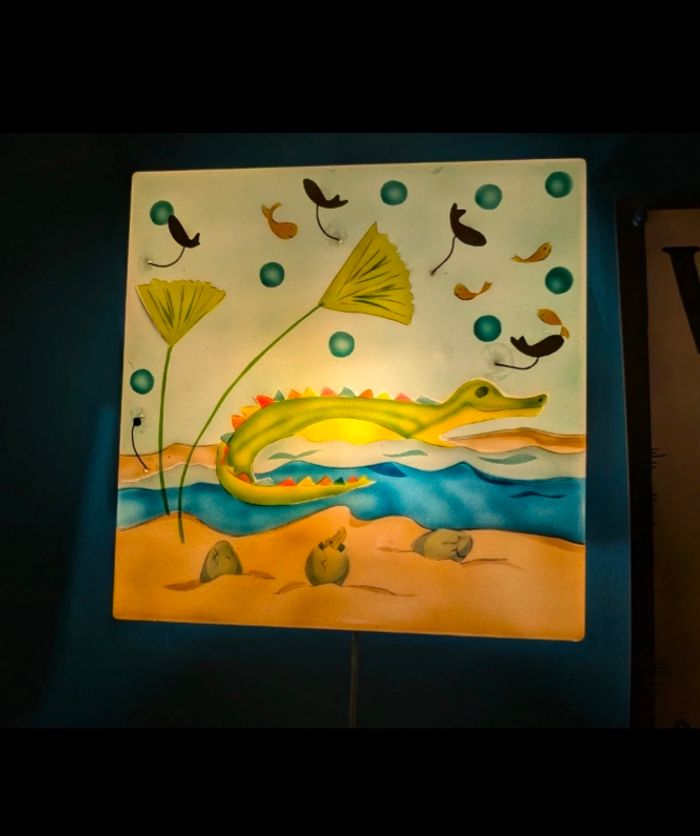 Applique murale lumineuse l'Oiseau Bateau crocodile