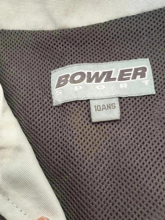 Veste Bowler Sport 10 ans gris et blanc - photo numéro 4