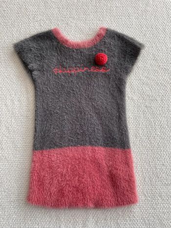 Robe grise et rose fille Orchestra 3 ans