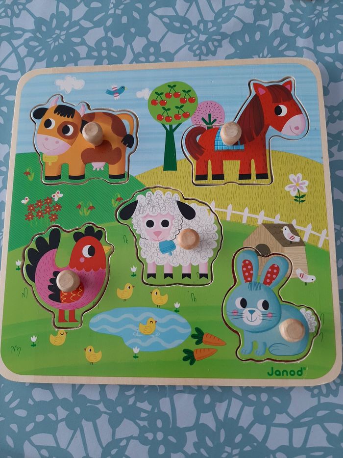 Puzzle bébé bois janod