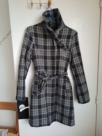 Veste à carreaux cintrée taille 36
