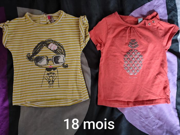 2 t-shirts 18 mois