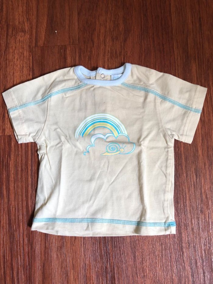 Tee shirt bleu et jaune