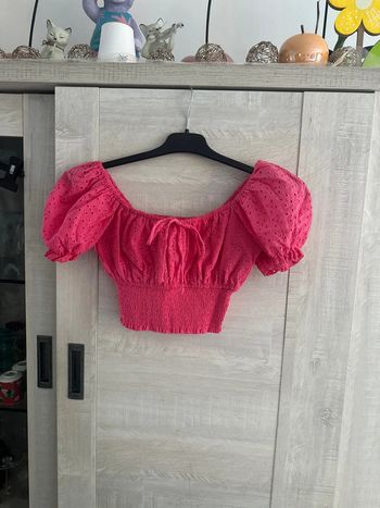 Haut court rose taille XS