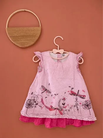 Robe fille rose - 12 mois tenue d’été