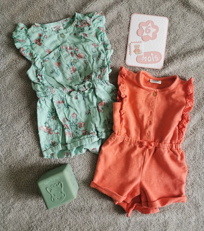Lot de 2 combi short Tape à l'œil 3 mois