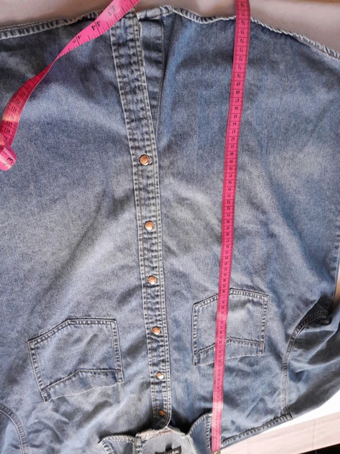 Belle chemise en jeans vintage histreet taille Xl boutons pression - photo numéro 6