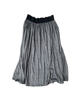 Jupe longue gris chiné vintage taille 2