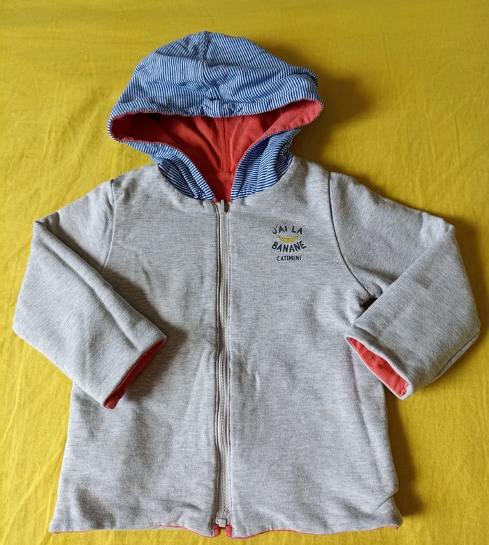 Sweat capuche réversible Catimini 18m - photo numéro 4
