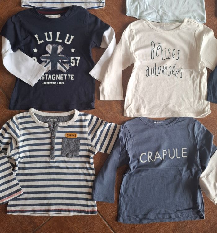 Lot tee-shirts manche longue 2ans - photo numéro 2