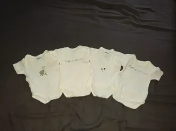 Lot de 4 Bodies Filles Manches courtes