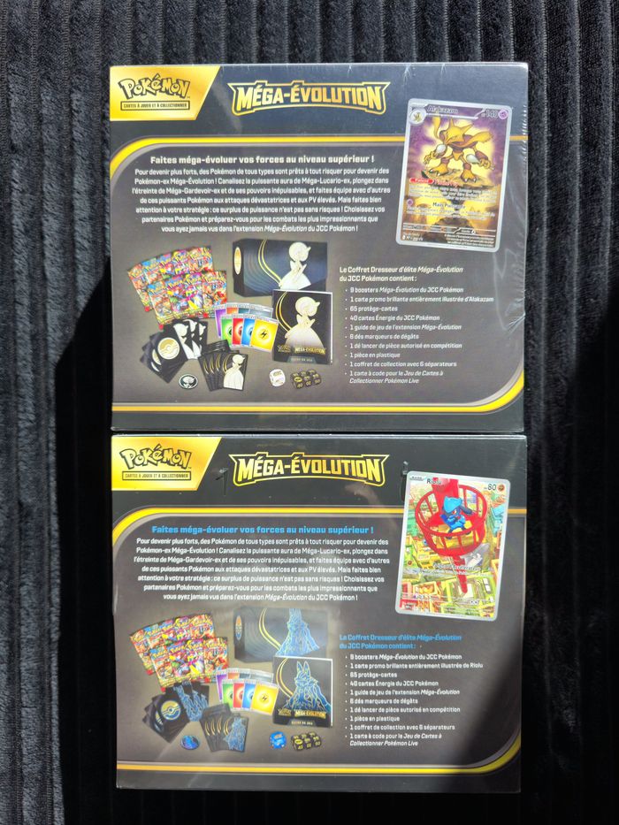 Lot Coffret Dresseur d’Élite ETB ME1 – Méga-Évolution Lucario & Méga-Évolution Gardevoir - photo numéro 2