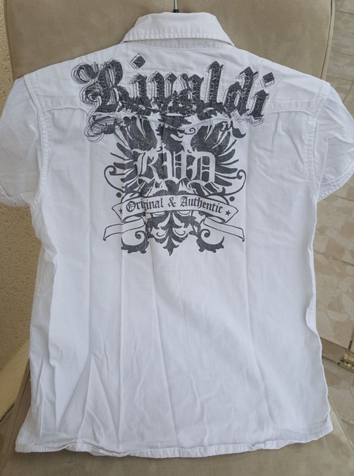 Chemise blanche manche courte Rivaldi taille 14 ans - photo numéro 2