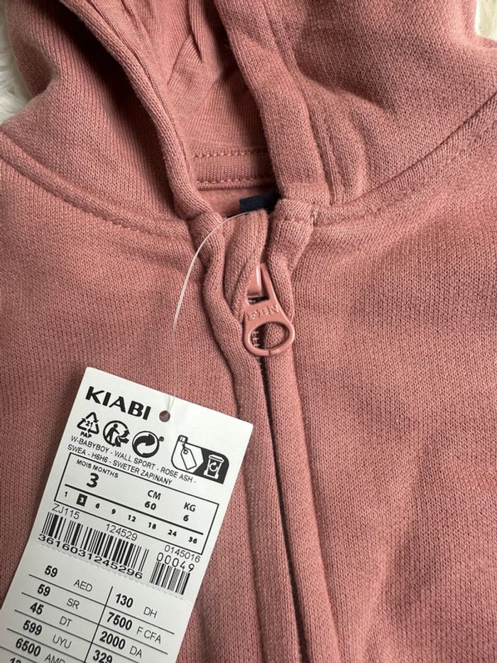 Gilet zippe Kiabi taille 3 mois - photo numéro 3