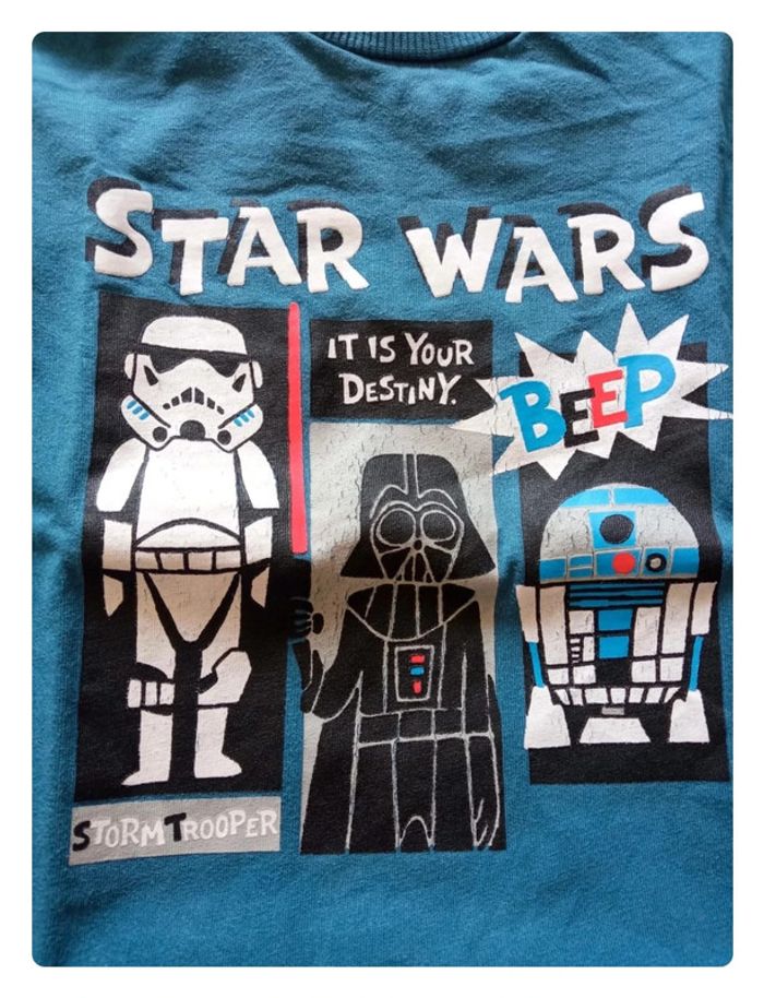 Tee-shirt Star Wars en 3/4 ans - photo numéro 2