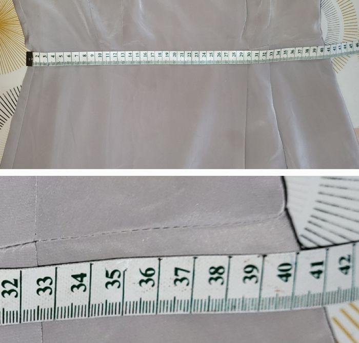Vero Moda Robe TFr40/TL-Beige/Ecru- Sans manche, Doublée avec Dos Fantaisie en TBE - photo numéro 7