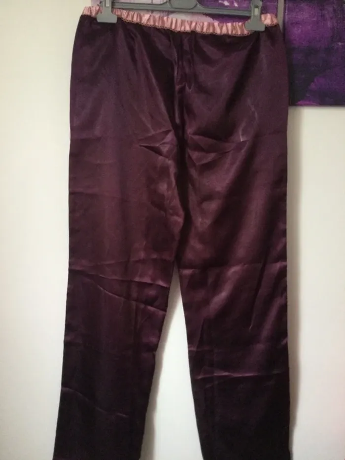 Pantalon satin bas de pyjama taille 40 - photo numéro 2