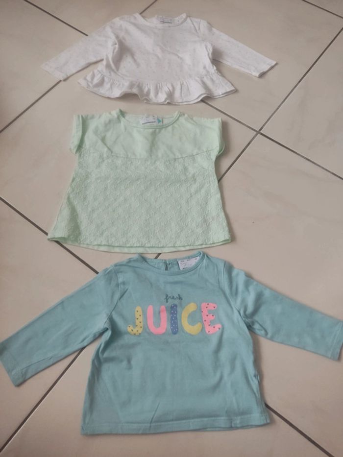 Comme neuf Lot t-shirt 9 mois - photo numéro 2