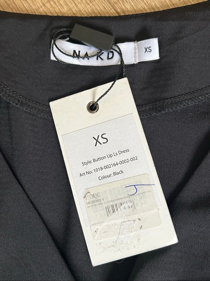 Robe casual noire neuve à manches longues NA-KD taille XS - photo numéro 9