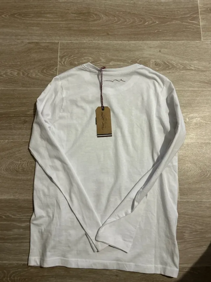 T-shirt à manches longues blanc Teddy Smith 12 ans - photo numéro 3