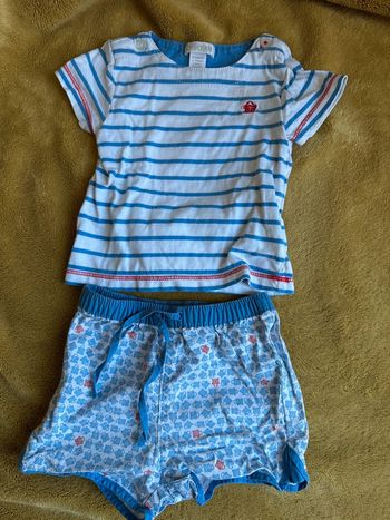 Ensemble teeshirt short bébé 3 mois