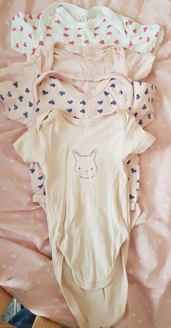 Lot de 4 bodies coton ÉTÉ