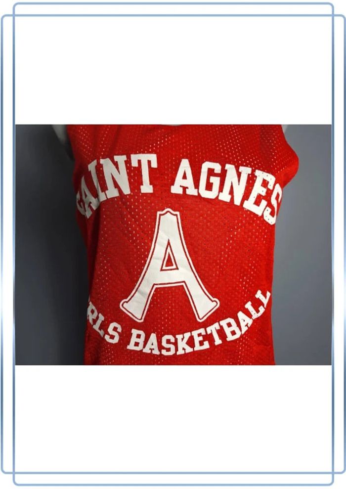 Maillot d entraînement de basket alleson athletic reversible / femme taille S / rouge et blanc - photo numéro 2