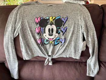 Haut Mickey gris clair T.  M