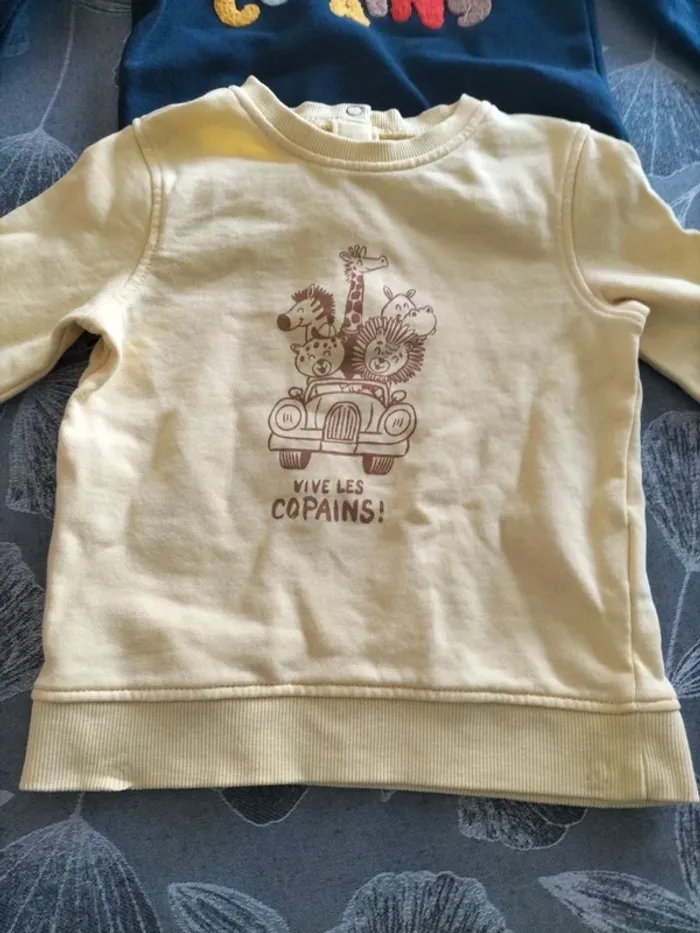 Lot de 2 sweat 24 mois - photo numéro 2