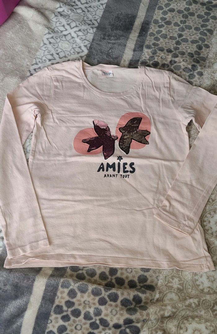 T-shirt manches longues fille 12 ans tape à l'œil TAO