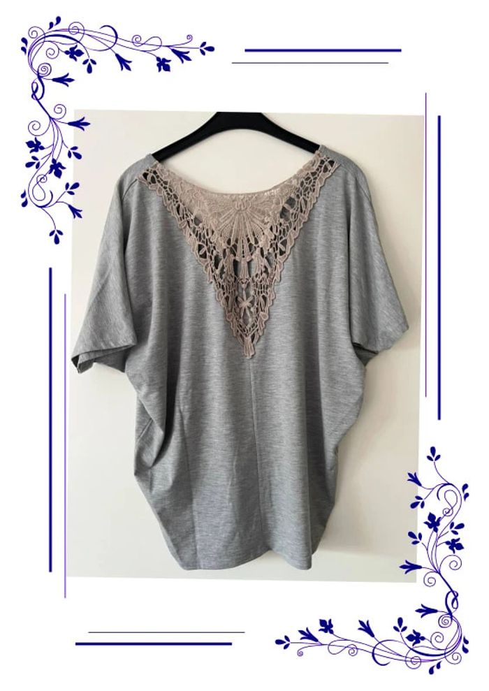 Jolie blouse ample grise Laura Scott 36/38 - photo numéro 3