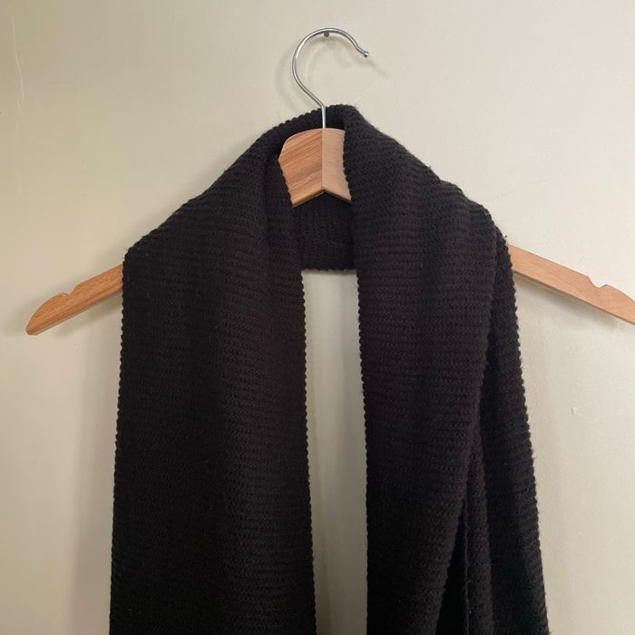 Écharpe noire Bizzbee en grosse maille unisexe Longue et chaude Parfaite automne/hiver V066 - photo numéro 5