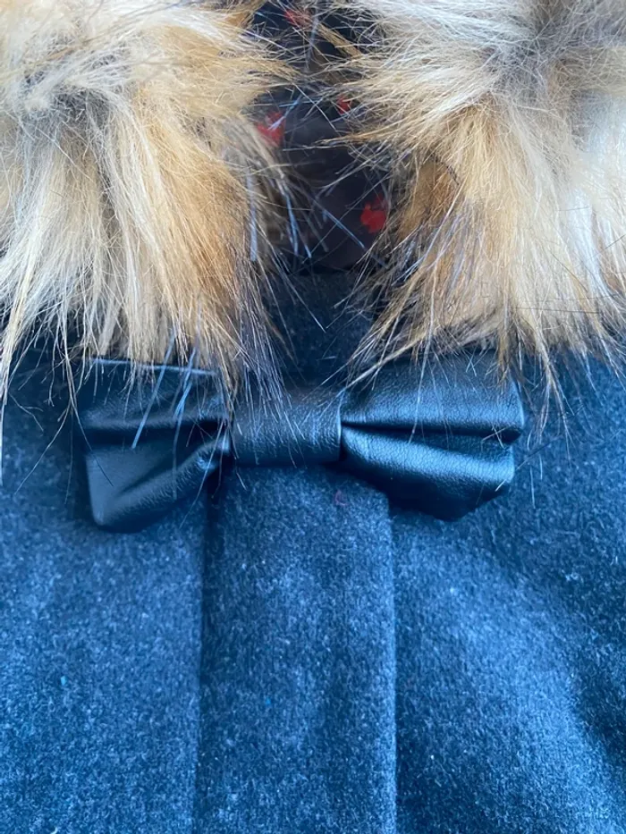 Manteau duffle-coat gris anthracite fille marese 4 ans - photo numéro 3