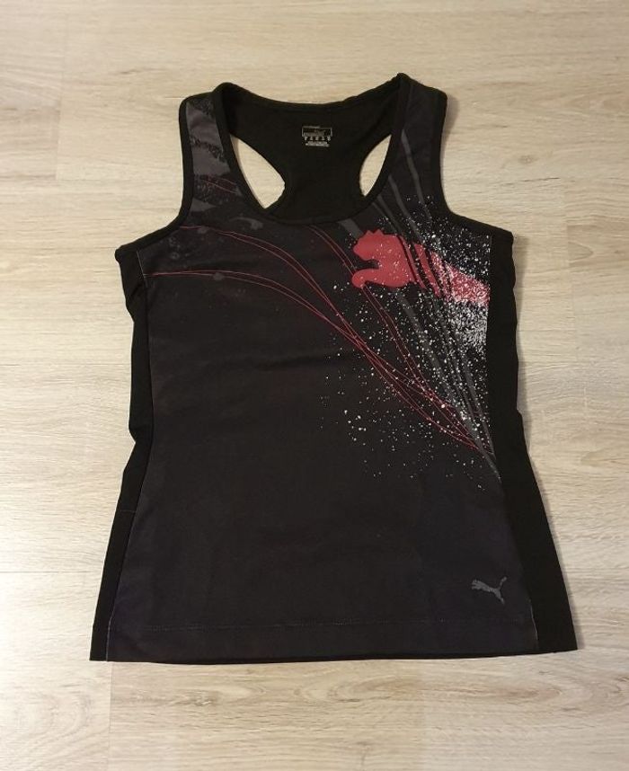 Débardeur noir brassière intégrée Puma S