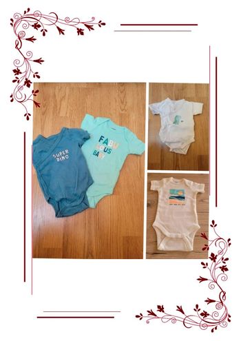 Lot de 4 body manche courte