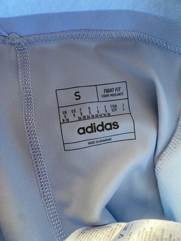Legging de sport TF Glam Adidas Bleu ciel - photo numéro 10