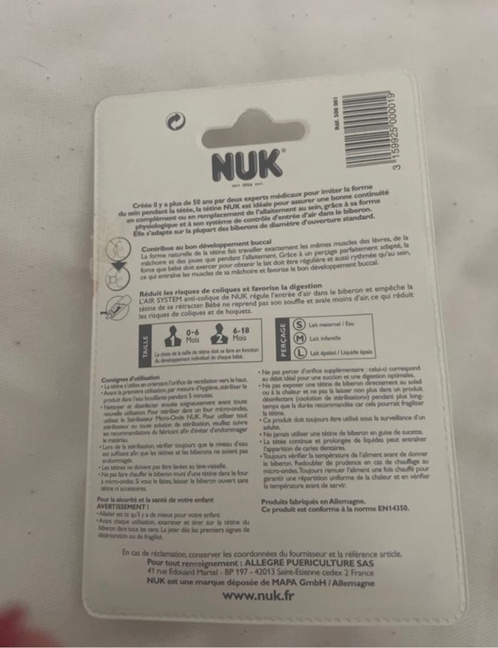 Tétine nuk - photo numéro 2