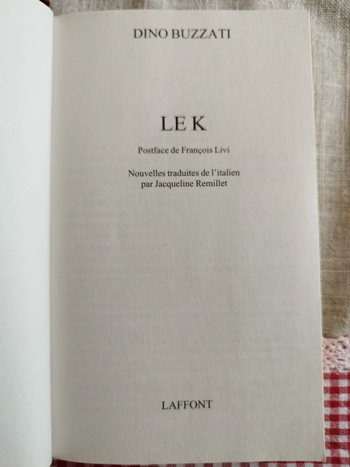 Le K. Dino Buzzati. - photo numéro 3