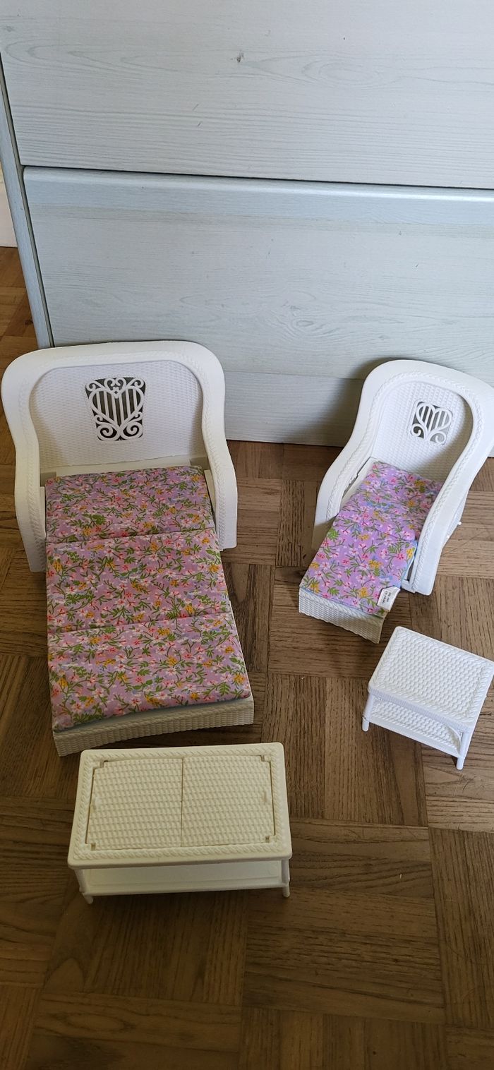 salon de jardin vintage barbie 1983 - photo numéro 4