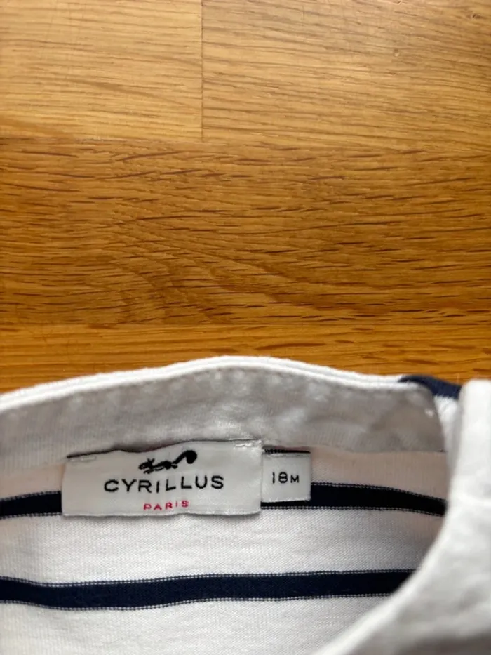 T-shirt ML Cyrillus 18 mois garçon - photo numéro 2